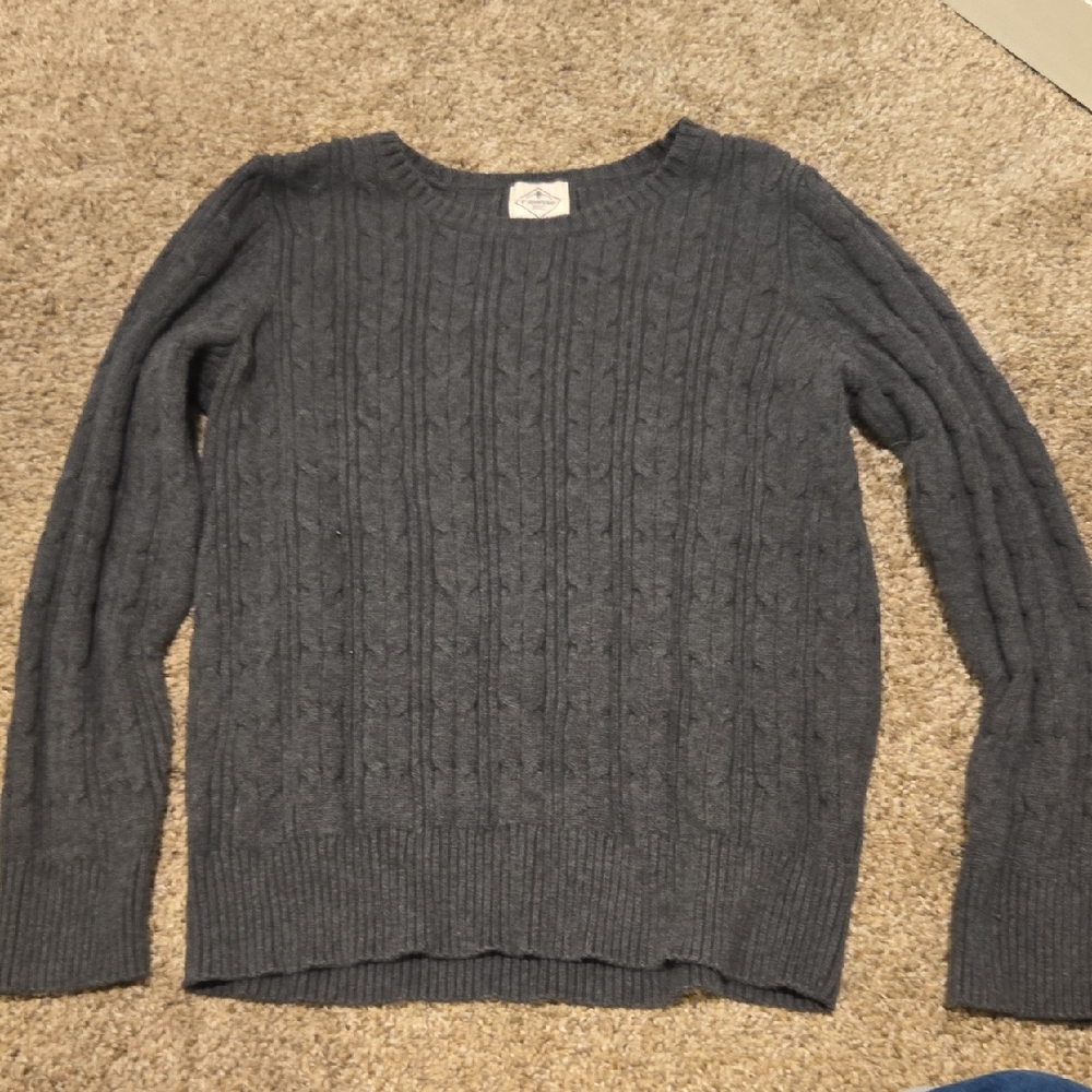 St. John's Bay Gray Cable Knit Sweater